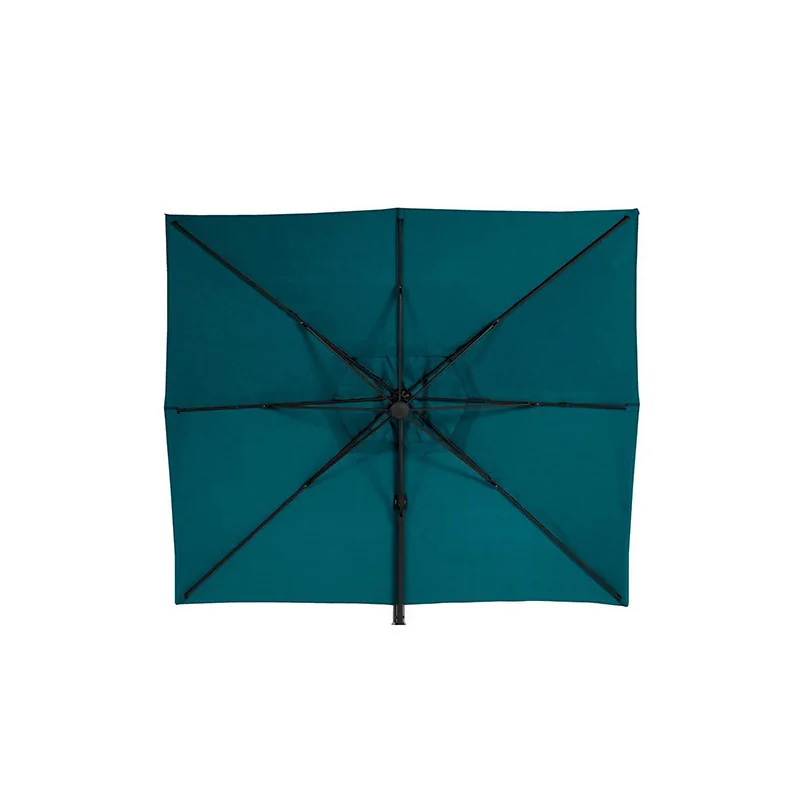 Parasol inclinable Élea 3x4m Bleu Canard - HESPERIDE