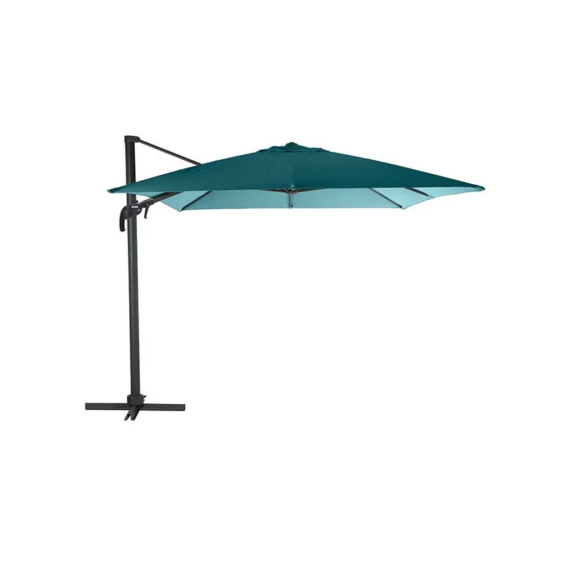 Parasol inclinable Élea 3x4m Bleu Canard - HESPERIDE