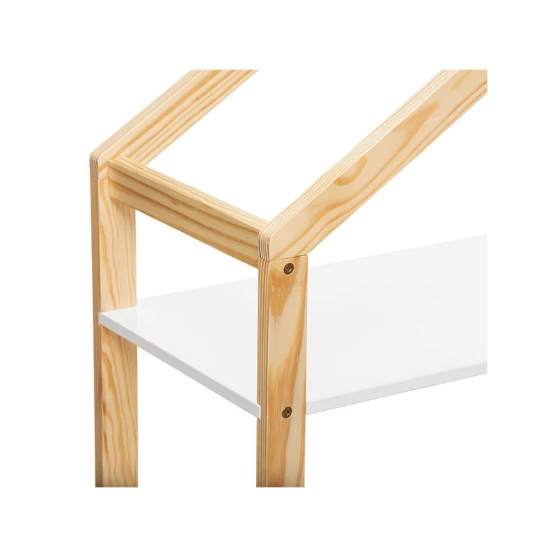 Bibliothèque enfant Maison H.120cm Naturel - ATMOSPHERA