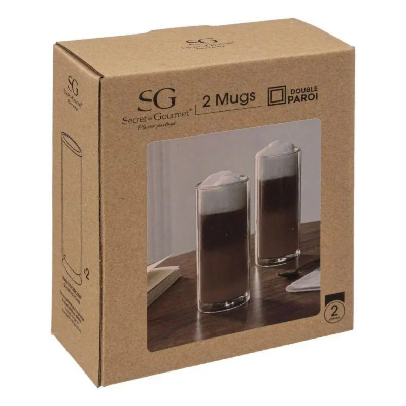 Mugs Double Paroi Cleo 35cl Transparent - SECRET DE GOURMET