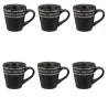 Tasses à Café Ethnikaa 8cl Noir - SECRET DE GOURMET