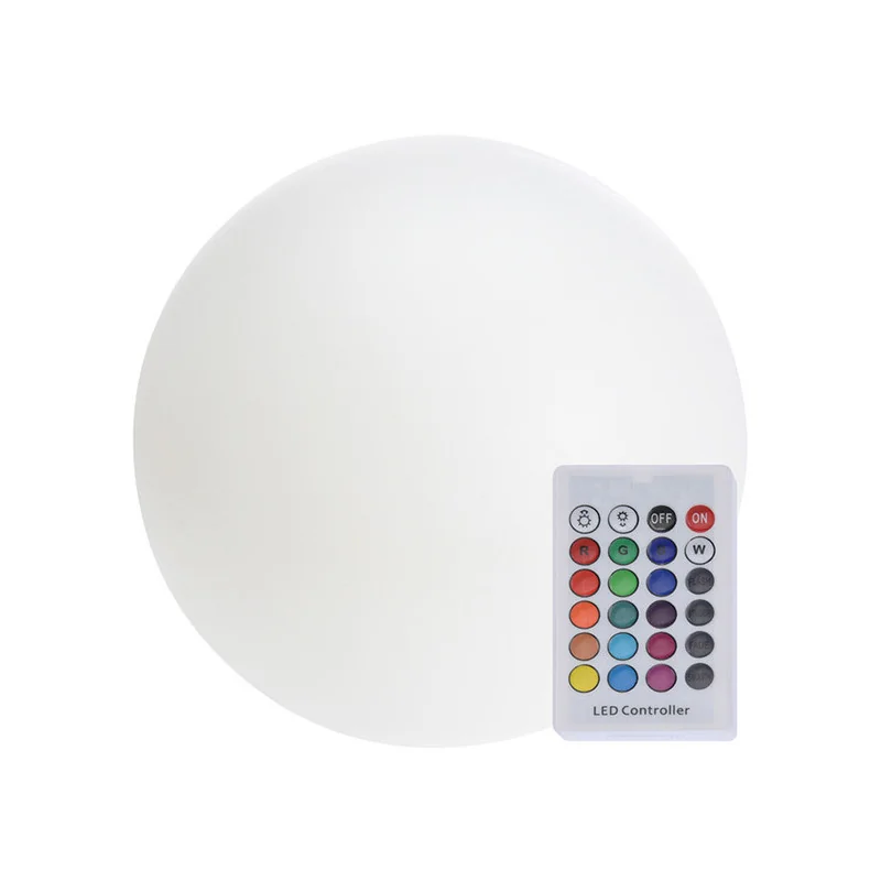 Boule LED RGB 25cm Blanc - GRAVENDAL GARDEN