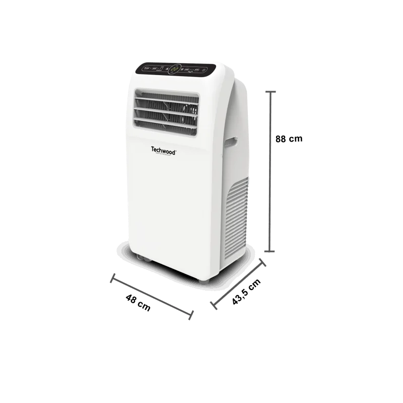 Climatiseur mobile 12000 BTU Blanc - TECHWOOD - CLIMTCL012TECH