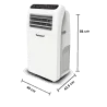 Climatiseur mobile 12000 BTU Blanc - TECHWOOD - CLIMTCL012TECH