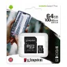 Carte Micro SDHC Canvas Select Plus 64GB Noir - KINGSTON - CARTMICSDCS64KING