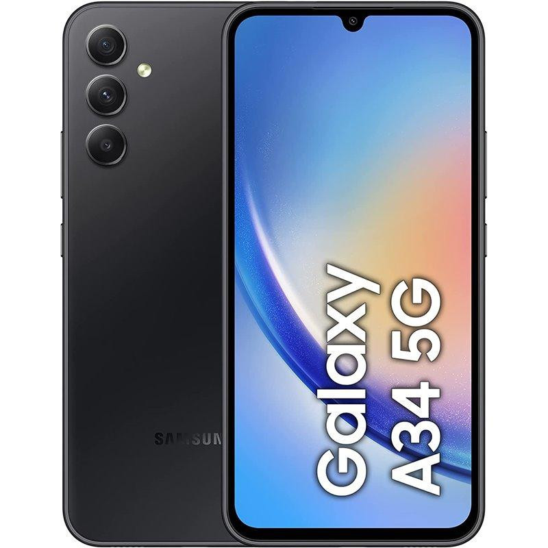 Galaxy A34 5G reconditionné noir 128Go - Samsung reconditionné