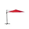 Parasol déporté Avea Alu hexagonal Rouge - NATERIAL - 5616350