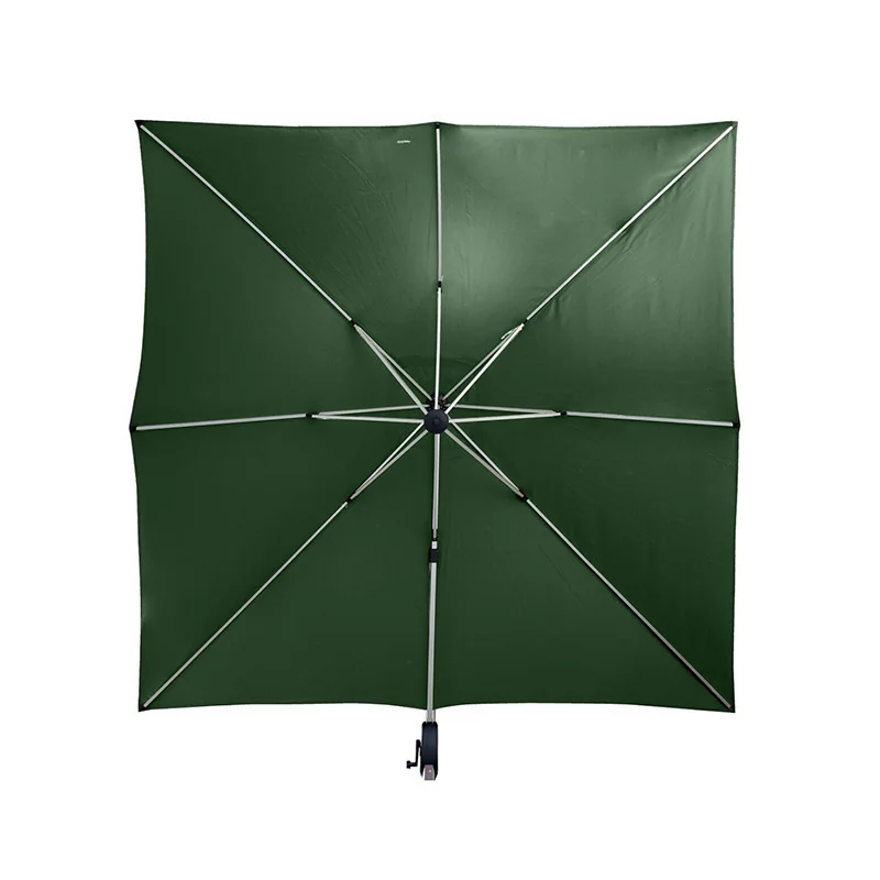 PARASOL DÉPORTÉ CARRÉ ÉQUADOR COULEUR OLIVE