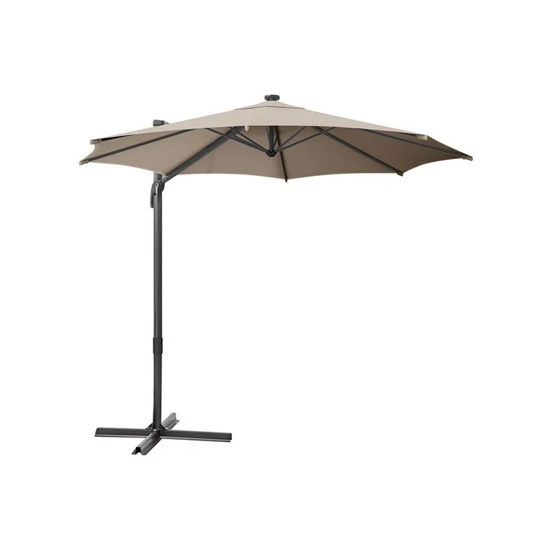 Parasol déporté Avea octogonal 287x287cm Taupe - NATERIAL - 82232808