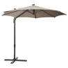 Parasol déporté Avea octogonal 287x287cm Taupe - NATERIAL - 82232808