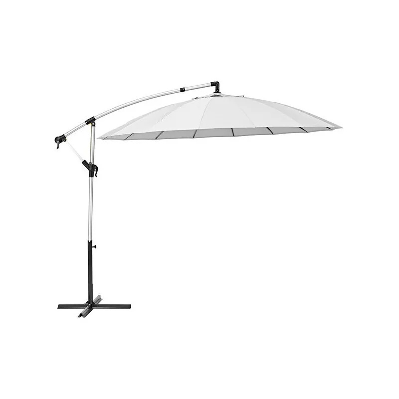 Parasol excentré Sinae rond 284x284cm Blanc - NATERIAL - 82232796