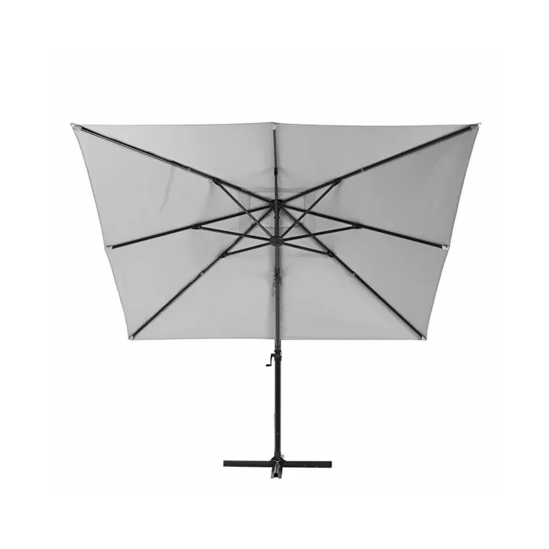 Parasol déporté Aura carré 286x286cm blanc - NATERIAL - 5616353