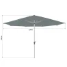 PARASOL OCTOGONAL DROIT AURA VERT