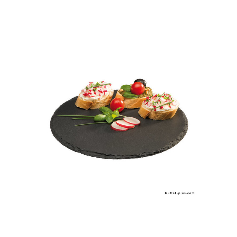 Assiette en ardoise ronde 28cm