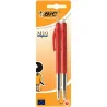 Ensemble de 2 Stylos à bille M10 clic medium rouge - BIC - 3CBIMXCR2