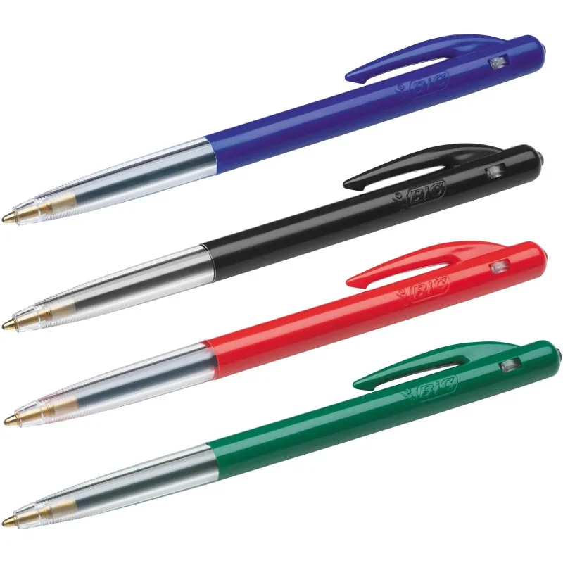 Ensemble de 4 Stylos-Bille M10 clic moyenne assorties - BIC - 3CBIMXCA4