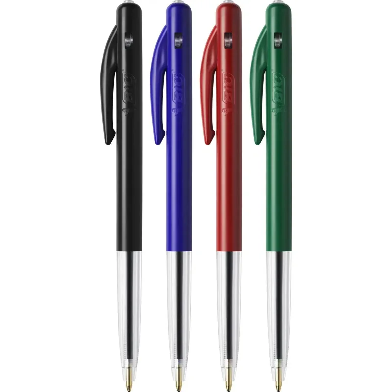 Ensemble de 4 Stylos-Bille M10 clic moyenne assorties - BIC - 3CBIMXCA4