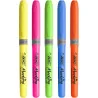 Pochette de 6 surligneurs Highligther Grip Brite Liner coloris assortis - BIC - 3CBIFLINER6OS