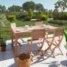 Table de jardin Solaris rectangulaire marron 8 personnes - NATERIAL 