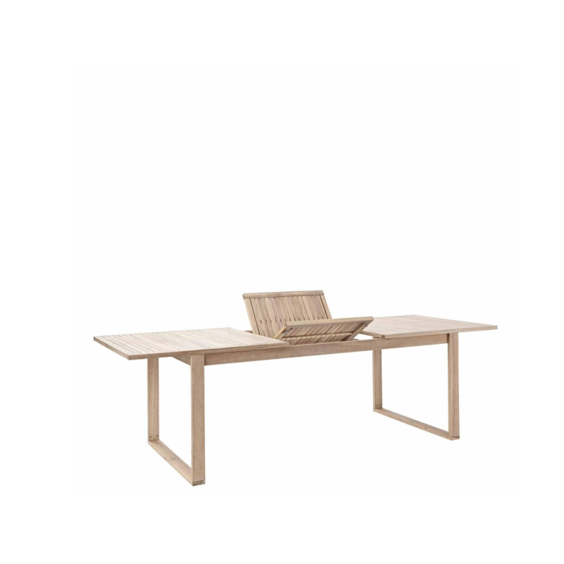 Table de jardin Solaris rectangulaire marron 8 personnes - NATERIAL 