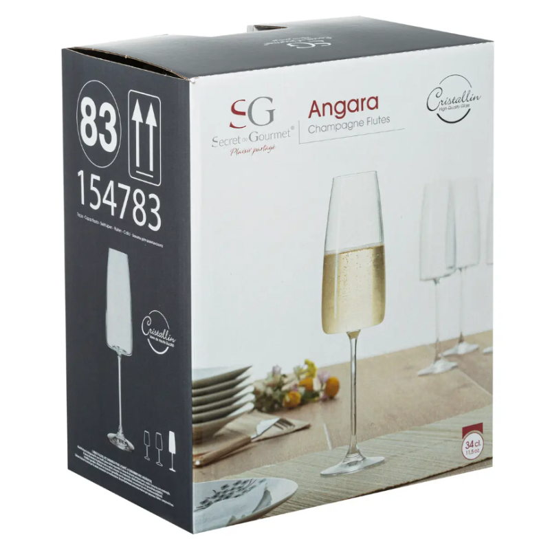 Flûte à champagne "Angara" 34cl x1 - SECRET DE GOURMET