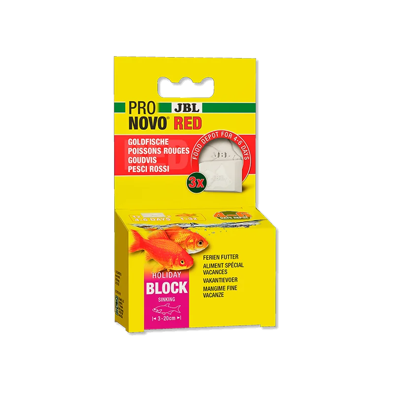 Aliment de base pour poissons rouge spécial vacances Pronovo Red Holiday 150ml - JBL - JBL-3132100