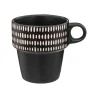 Rack 4 Mugs Ethnikaa 25cl Noir - SECRET DE GOURMET - 188867