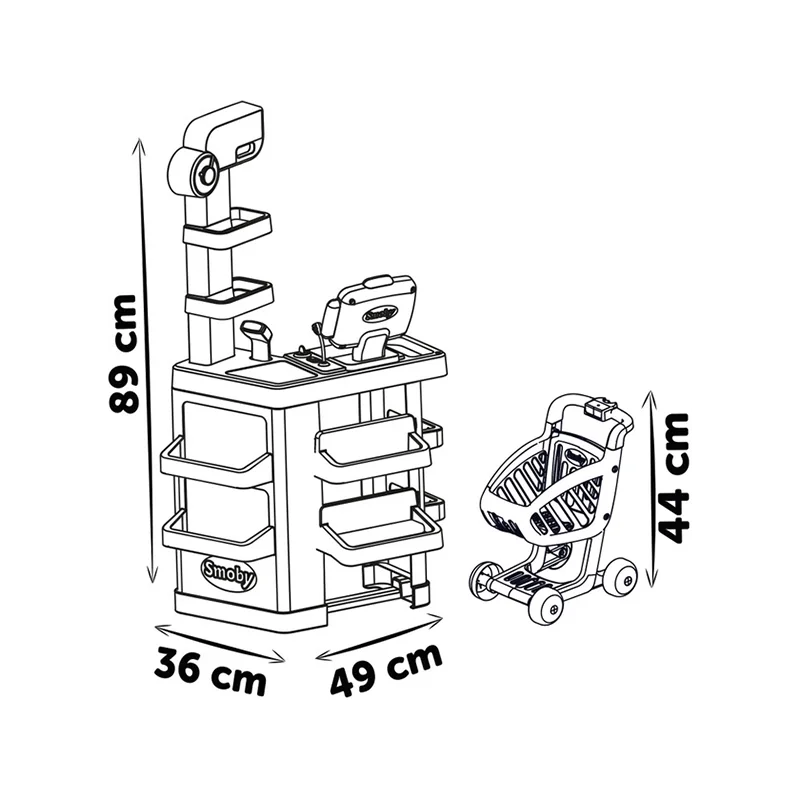 Supermarché & Chariot de courses SMOBY - Dès 3 ans