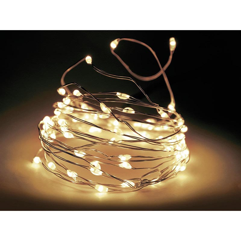 Guirlande LED lumineuse en fil de cuivre 30 cm feux