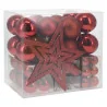 Boules de Noël + pic Rouge 54pcs - H&S COLLECTION