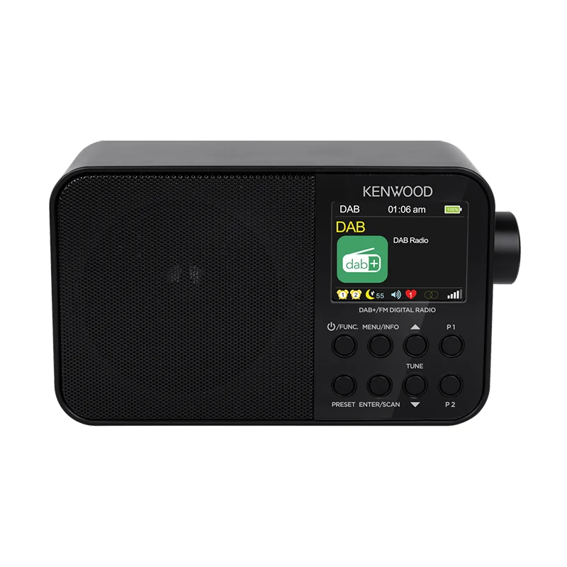 Radio Portable bluetooth FM DAB+ Noir - KENWOOD - CRM30DABB