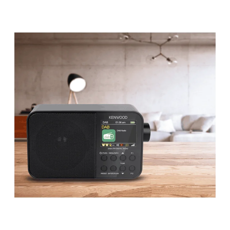 Radio Portable bluetooth FM DAB+ Noir - KENWOOD - CRM30DABB