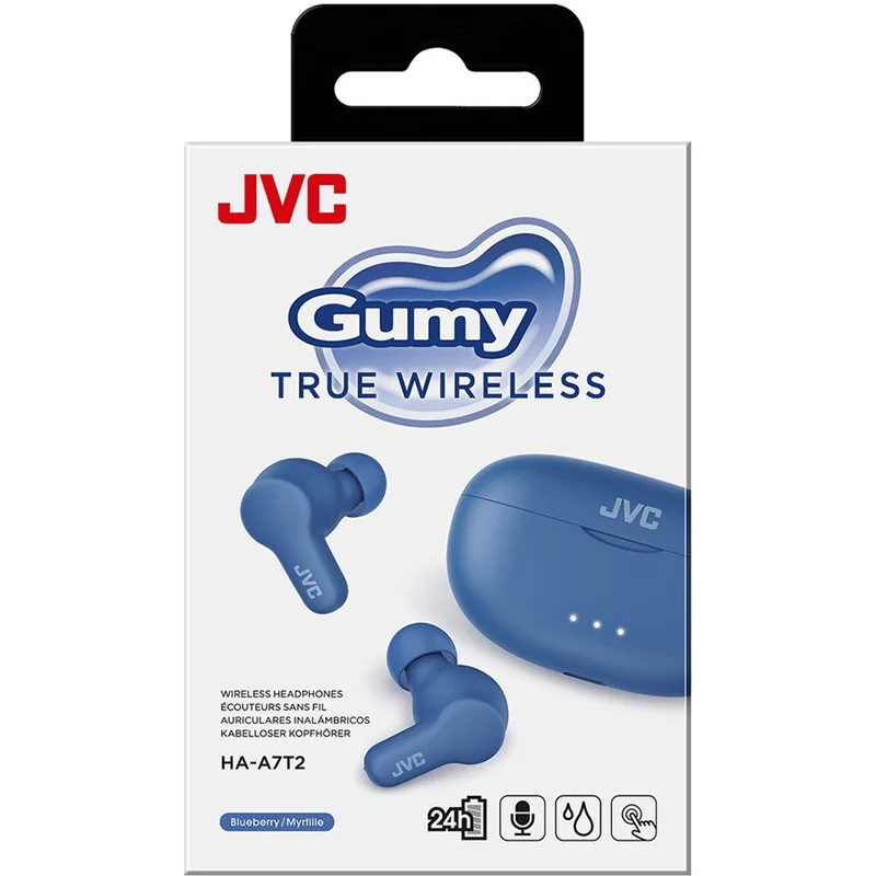 Ecouteurs intra-auriculaire TWS Gumy Bleu - JVC - HAA7T2AE