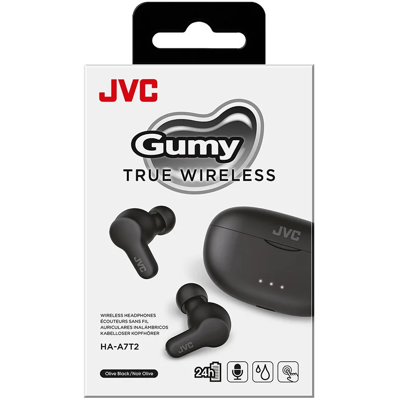 Ecouteurs intra-auriculaire TWS Gumy Noir - JVC - HAA7T2BE