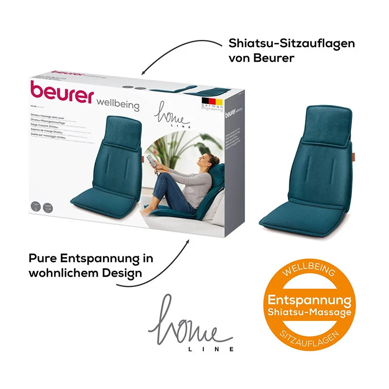 Siège de massage Shiatsu Bleu Pétrole - BEURER - MG330B