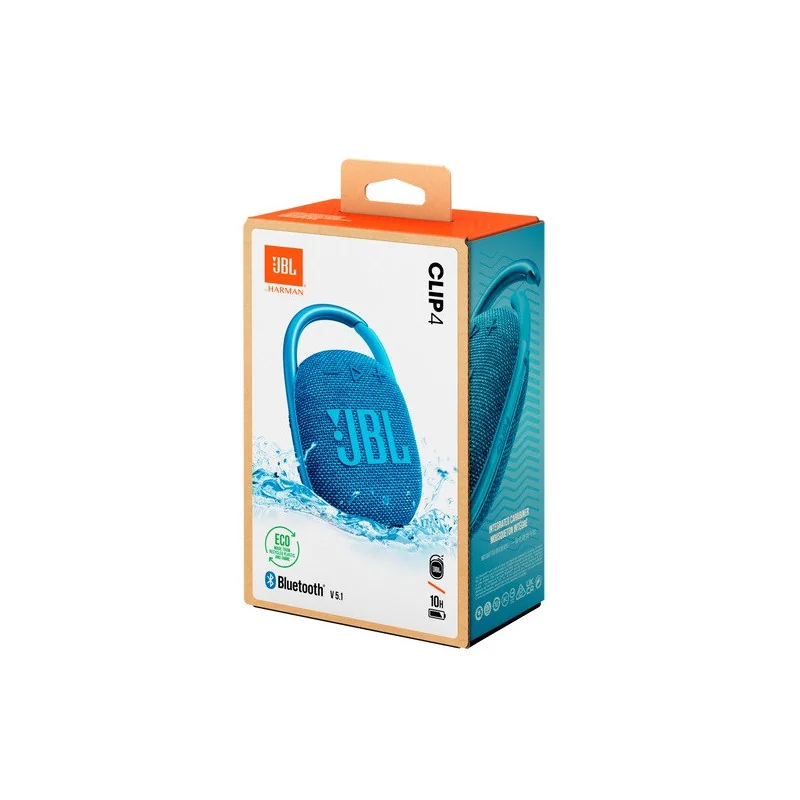 Enceinte portable Clip 4 Eco Bleu - JBL - JBLCLIP4ECOBLU