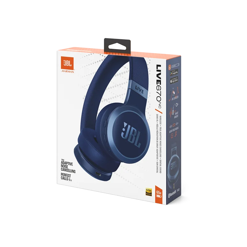 Casque audio arceau Live 670NC Bleu - JBL - JBLLIVE670NCBLU