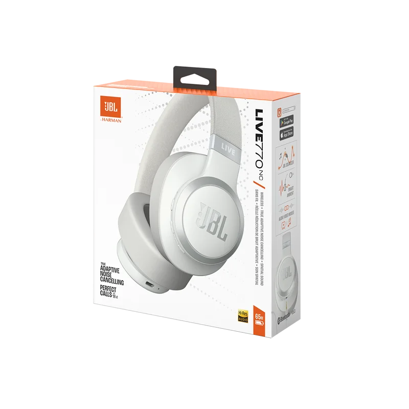 Casque audio arceau Live 770NC Blanc - JBL - JBLLIVE770NCWHT