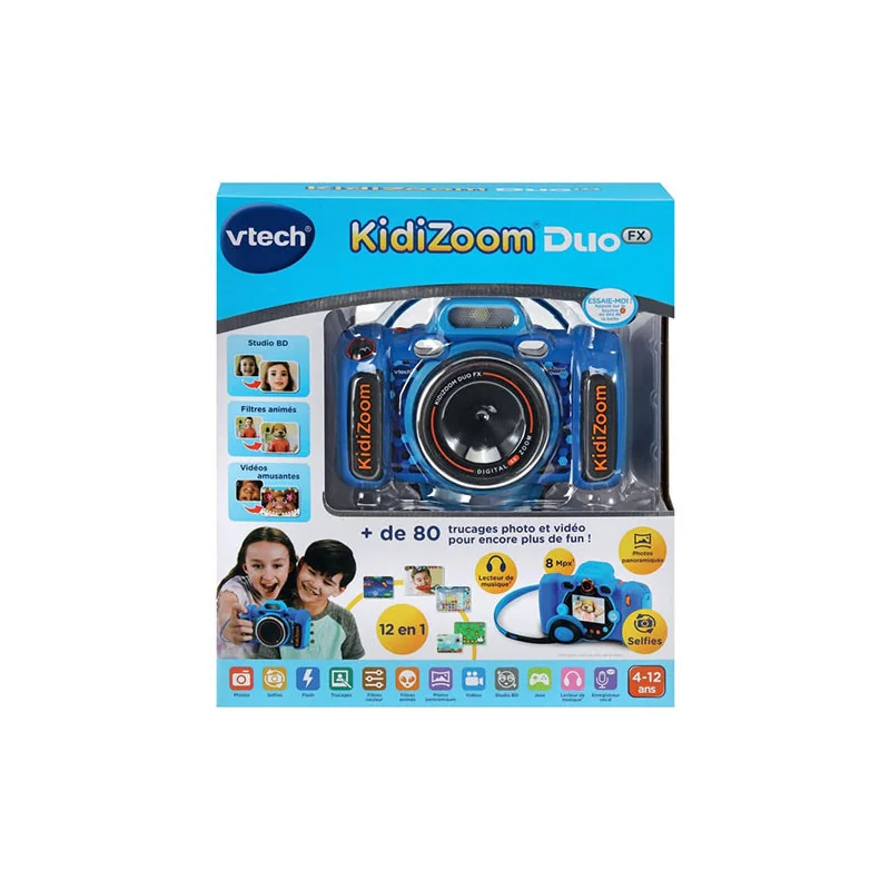 Appareil photo KidiZoom Duo FX bleu VTECH - Dès 4 ans