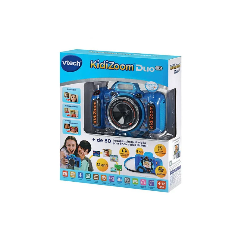 Appareil photo KidiZoom Duo FX bleu VTECH - Dès 4 ans