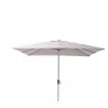 Parasol pied central Aura taupe carré, L.285 x l.285 cm - NATERIAL 