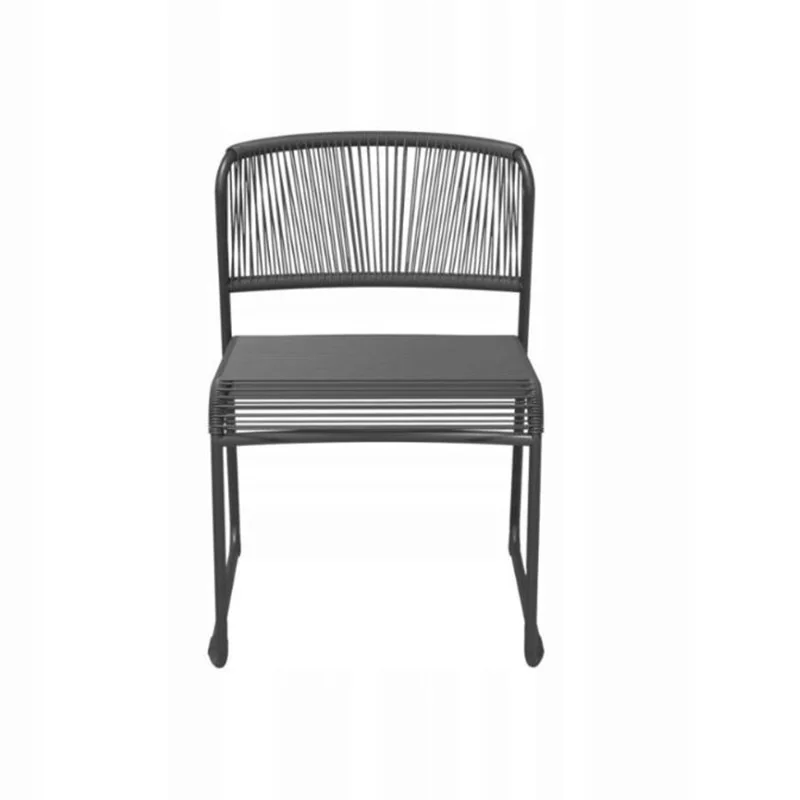 Chaise de jardin Duo en métal Noir/Gris - NATERIAL - 100157936