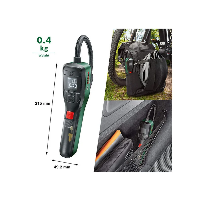 Mini compresseur Luftpumpe EasyPump 12 Vert/Noir - BOSCH - 603947000