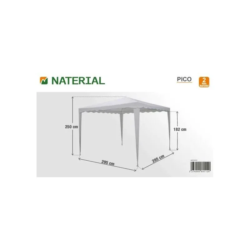 Tente basic Picosteel Blanc - NATERIAL - 839492