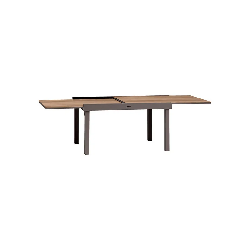 Table de jardin extensible Piazza 10 places houblon/tonka - HESPERIDE - 186596