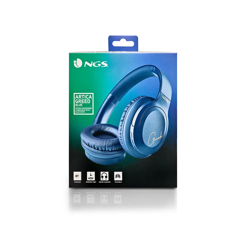 Casque audio sans fil Bluetooth Artica Greed Bleu - NGS - 69569000004