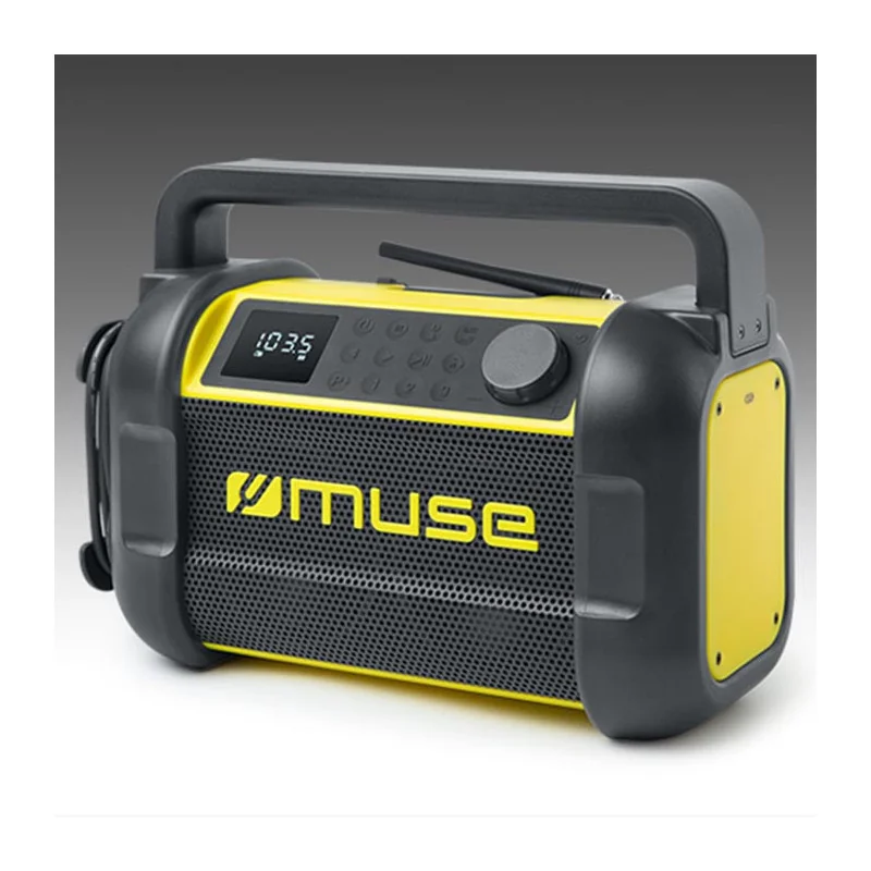 Radio FM Bluetooth Noir/Jaune - MUSE - M-928 BTY