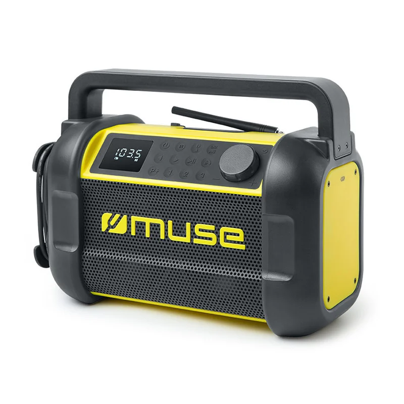 Radio FM Bluetooth Noir/Jaune - MUSE - M-928 BTY