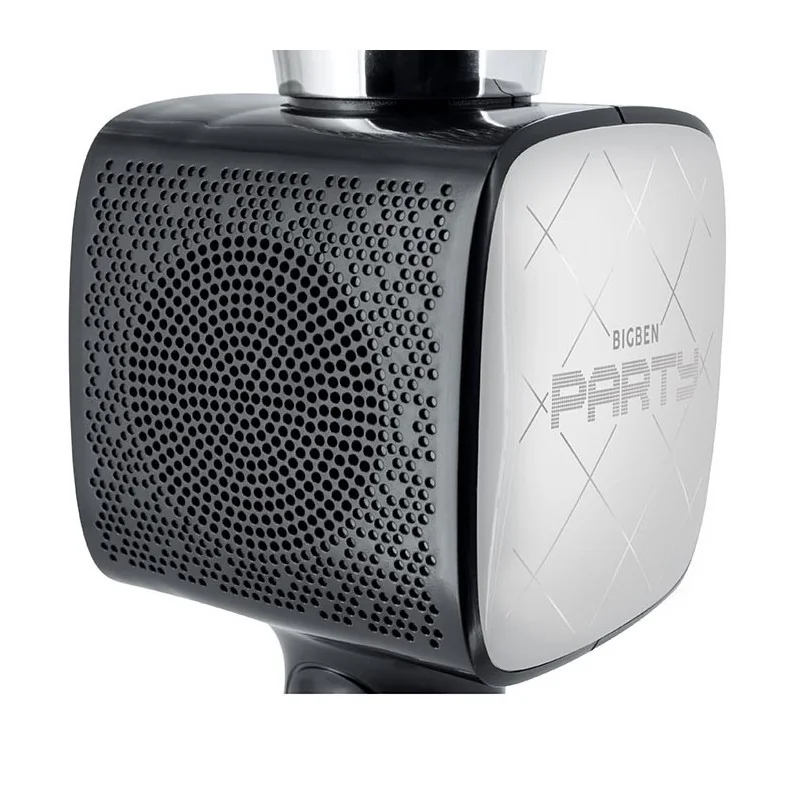 Microphone karaoké effets lumineux 15W Noir - BIGBEN - PARTYBTMIC2BK