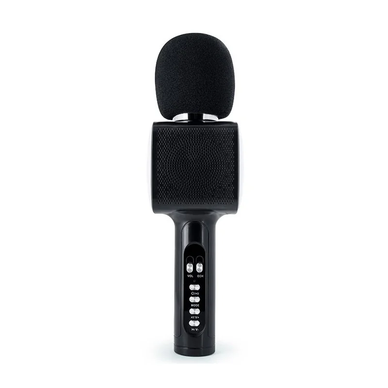 Microphone karaoké effets lumineux 15W Noir - BIGBEN - PARTYBTMIC2BK